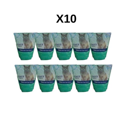 מארז 10 שקיות חול קריסטל לידר צ'ויס 3.6 ליטר