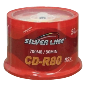דיסקים לצריבה CD סילבר ליין 50 יח