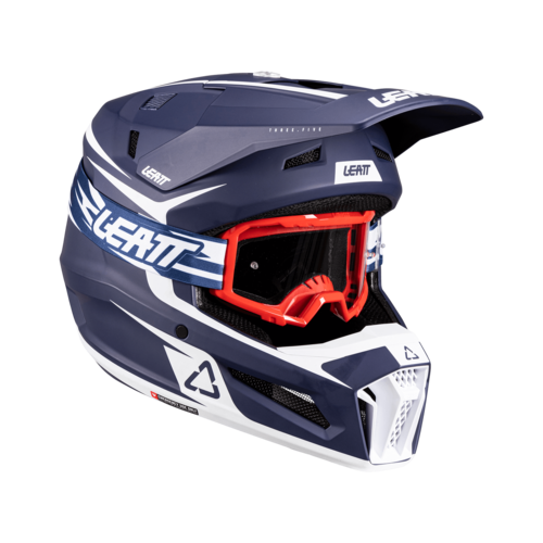 קסדת ילדים ליט כחול כולל משקפי אבק מתנה -  LEATT MOTO 3.5 JR V26