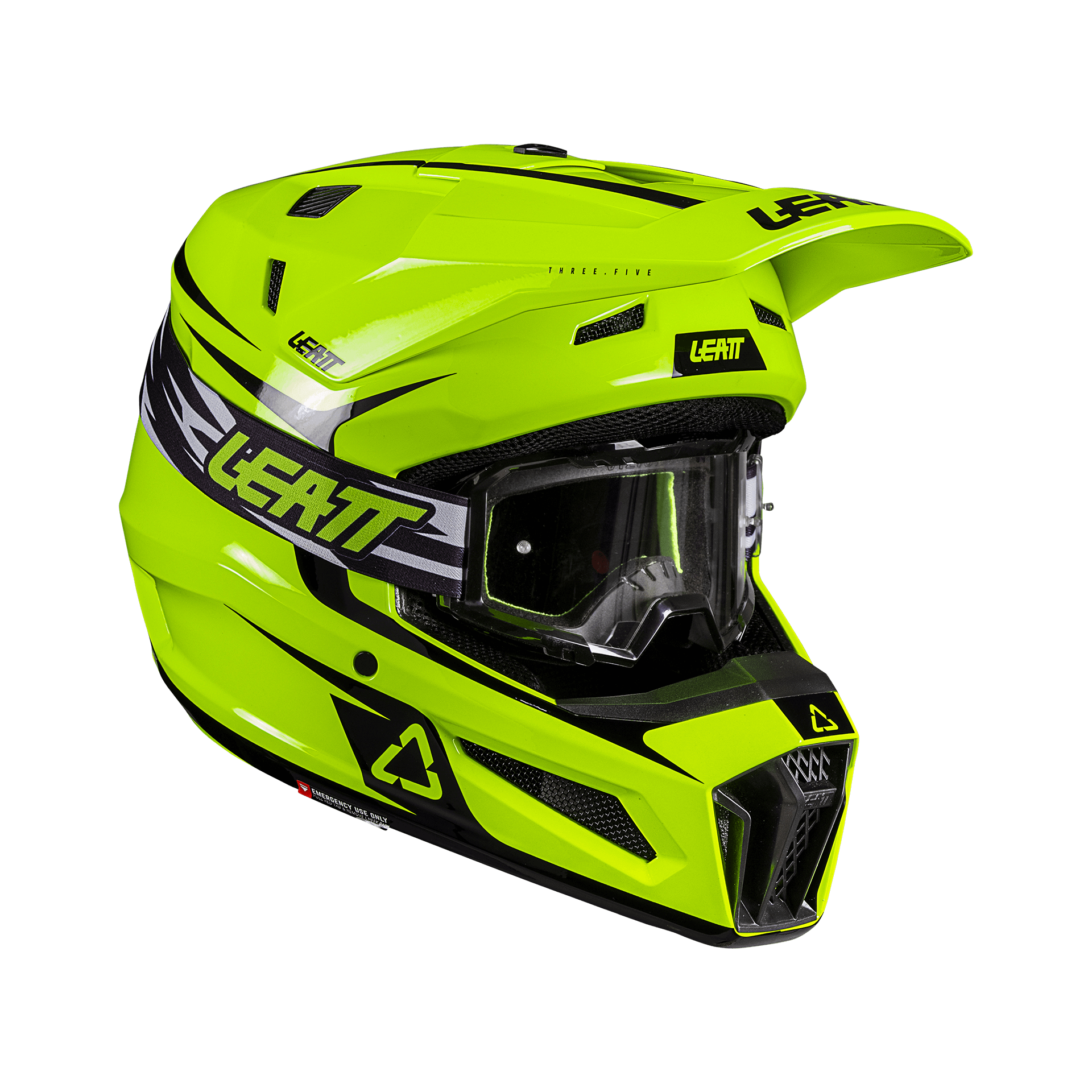 קסדת ילדים ליט צהוב כולל משקפי אבק מתנה - LEATT MOTO 3.5 JR V26