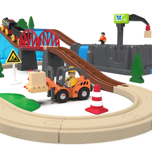 ערכת מסילת רכבת 56 חלקים בקופסה רב פעמית 6