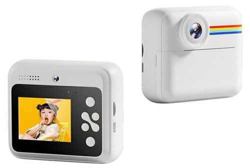 מצלמת סלפי דיגיטלית מדפיסה לילדים Full HD עם ממשק הפעלה, 3 גלילי נייר וטושים