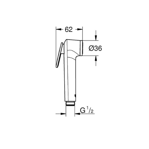 מידות מיתז (שוטפן) לבידה גרואה GROHE Tempesta F Trigger Spray 30 27512001