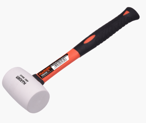 פטיש גומי לבן 8OZ פיבר 