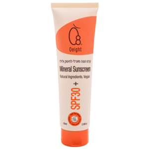 קרם הגנה מינרלי לתינוק ולילד +30 SPF או אייט O8 - אזל המלאי