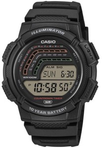 CASIO WS-1800-1A סוללה ל-10 שנים דיגיטלי עם מגוון פונקציות