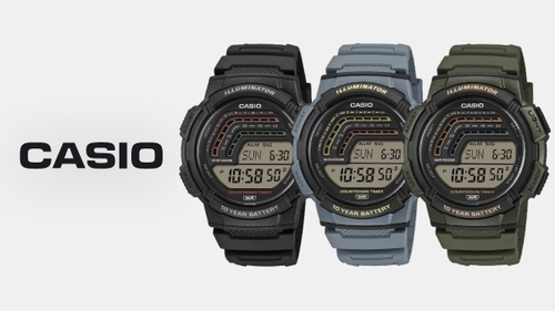CASIO WS-1800-1A סוללה ל-10 שנים דיגיטלי עם מגוון פונקציות