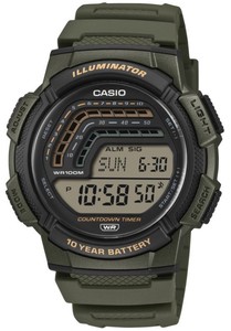 CASIO WS-1800-3A סוללה ל-10 שנים דיגיטלי עם מגוון פונקציות