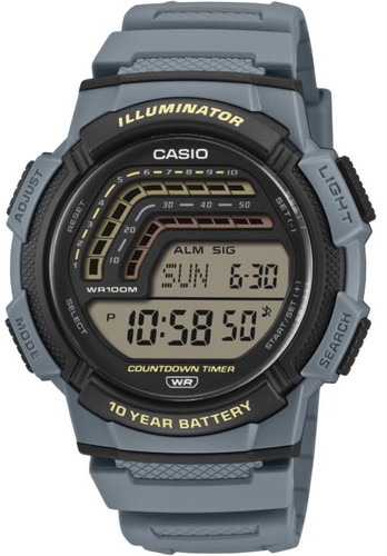 CASIO WS-1800-2A סוללה ל-10 שנים דיגיטלי עם מגוון פונקציות