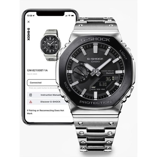 CASIO GM-B2100BT-1A קרבון מתכתי בלוטוס סולאר מיוצר ביפן