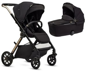 עגלת תינוק ריף Reef 2 Special Edition עד 22 ק"ג עם אמבטיה מתקפלת ואבזם מגנטי - שחור Espresso