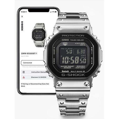 CASIO GMW-B5000BT-1D מיוצר ביפן בלוטות' וטעינה סולארית