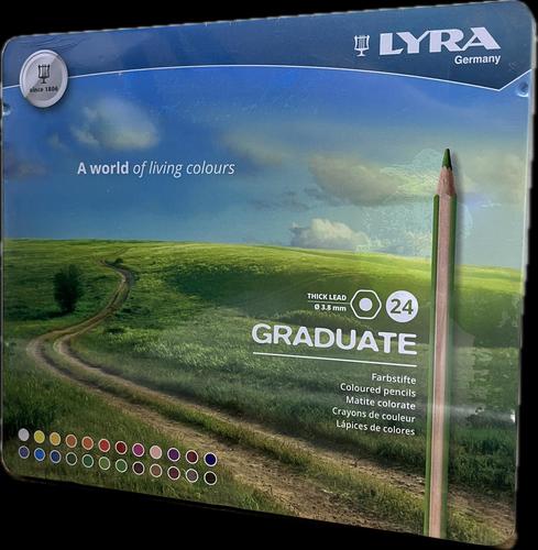 LYRA 24 coloured pencils GRADUATE