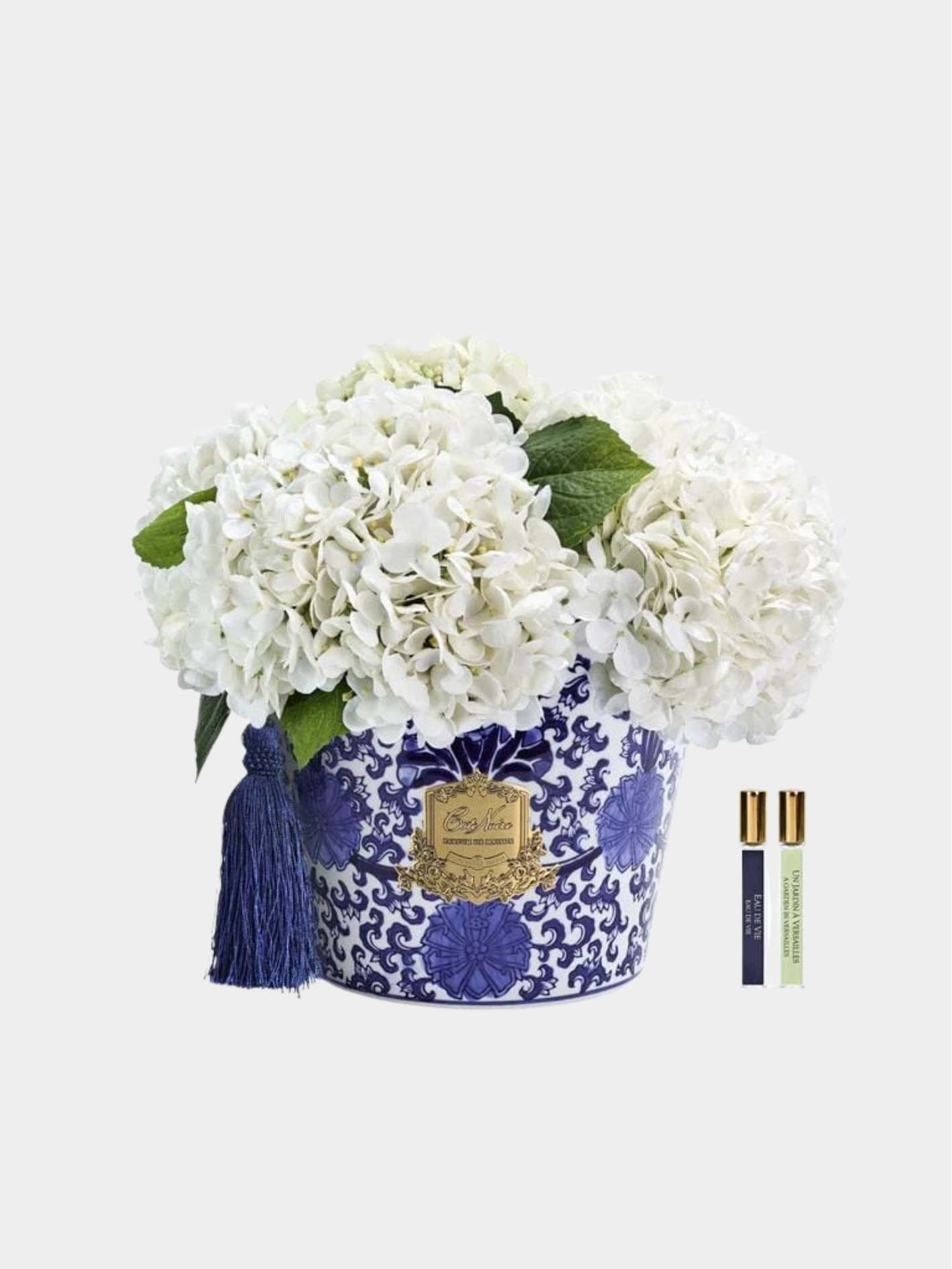 עציץ CHINOISERIE HYDRANGEAS בינוני כחול