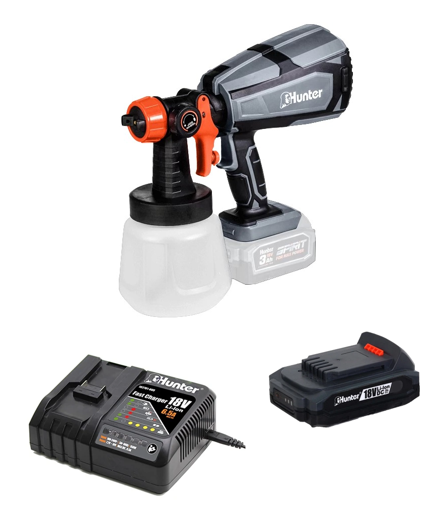 מרסס צבע נטען 18V + סוללה 4.0AH 100902-001