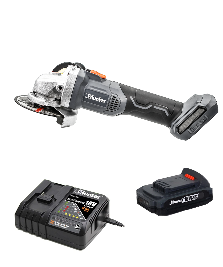משחזת זווית GEN3 נטענת "4.5 18V + סוללה 4.0AH 100411-025