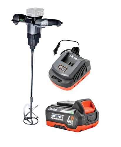 מערבל צבע נטען 18V BrushLess כולל מוט עירבול + סוללה 4.0AH ומטען 100901-001