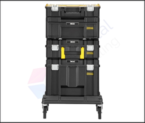 ארגזי כלים מקצועיים STANLEY FATMAX TSTAK – עמדת אחסון ניידת עם 4 קומות