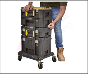 ארגזי כלים מקצועיים STANLEY FATMAX TSTAK – עמדת אחסון ניידת עם 4 קומות