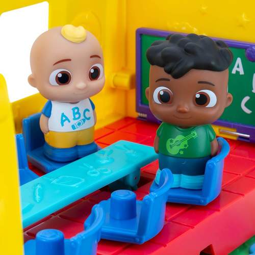 אוטובוס בית ספר צהוב 2 ב 1 נפתח ומנגן קוקומלון