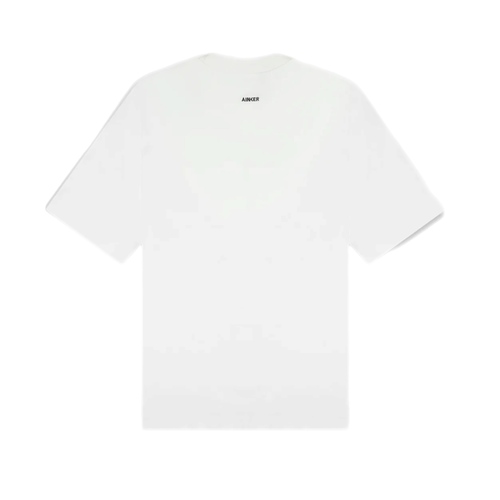 חולצה AINKER מידות XS-XXL לגברים בגוון לבן עם לוגו משולש