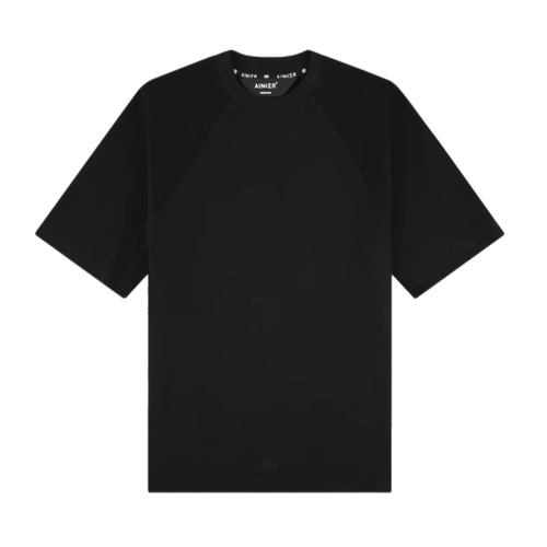 חולצה AINKER מידות XS-XXL לגברים בגוון שחור ראגלן