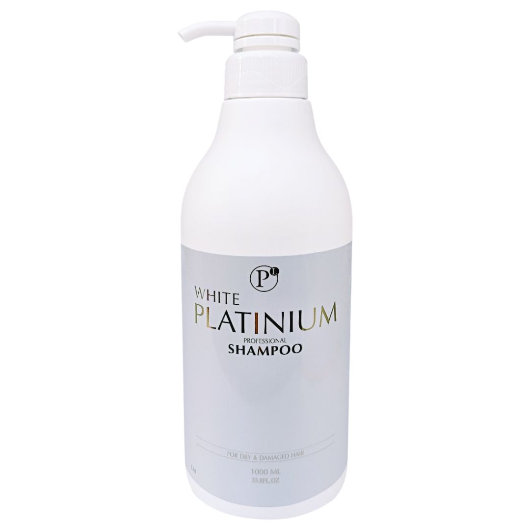 שמפו טיפולי ללא מלחים  White Platinium לשיער יבש ופגום וויט פלאטינום 1000 מ"ל
