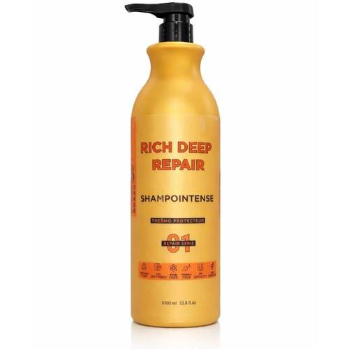שמפו לשיקום אינטנסיבי 613 RICH DEEP REPAIR לשיער יבש, צבוע, לאחר טיפול כימי או החלקה 1000 מ