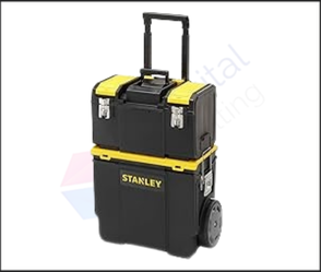 ארגז כלים 3 חלקים על גלגלים STANLEY דגם 1-70-326 – מערכת אחסון ניידת ומודולרית