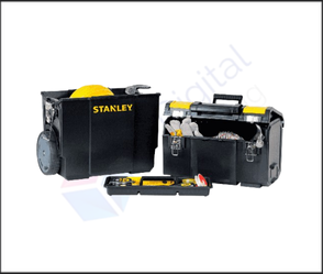 ארגז כלים 3 חלקים על גלגלים STANLEY דגם 1-70-326 – מערכת אחסון ניידת ומודולרית