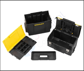 ארגז כלים 3 חלקים על גלגלים STANLEY דגם 1-70-326 – מערכת אחסון ניידת ומודולרית