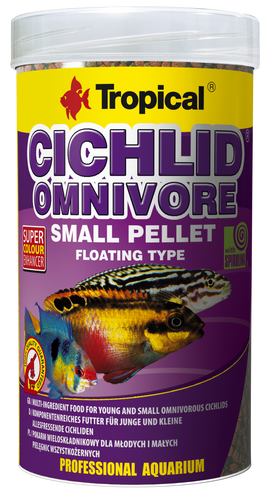 מזון ציקליד אומניבור 250 מ”ל Tropical Cichlid Omnivore