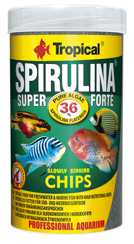 ספירולינה סופר פורטה צ'יפס 250 מ”ל Tropical Spirulina Super Forte Chips