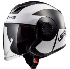 קסדה 3/4 אל אס 2 ורסו שחור/ לבן מט – LS2 OF570 VERSO MOBILE MATT BLACK WHITE