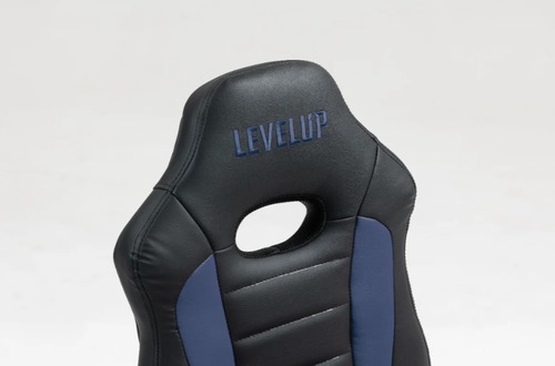 כיסא תלמיד ארגונומי לנוער מבית LEVEL UP | שחור וכחול