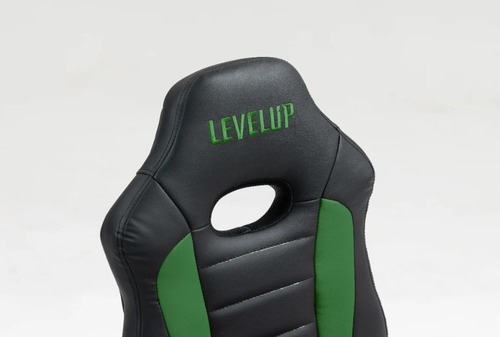 כיסא תלמיד ארגונומי לנוער מבית LEVEL UP | שחור וירוק