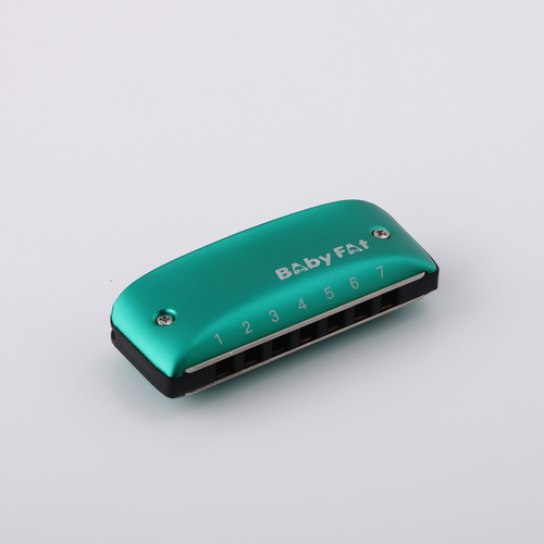 מפוחית בלוז KONGSHENG BabyFat 7 חורים - עיצוב קומפקטי עם קידוד צבעוני ומסגסוגת אלומיניום איכותית לנגינה ניידת ומקצועית