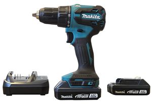 מברגה / מקדחה רוטטת 18V נטענת 13 מ"מ BL דגם DHP490 MAKITA
