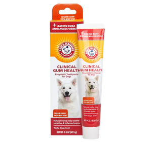 משחת שיניים אינזמטית בטעם עוף Arm & Hammer להרגעת חנייכים מודלקות