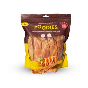 מארז פילה חזה עוף Foodies לכלב 1 ק"ג