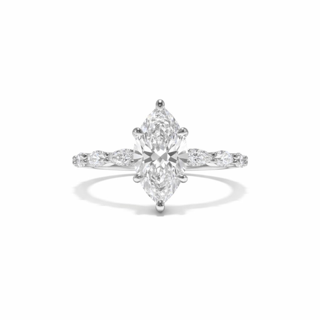 טבעת אירוסין יהלום 2.23CT זהב 14K