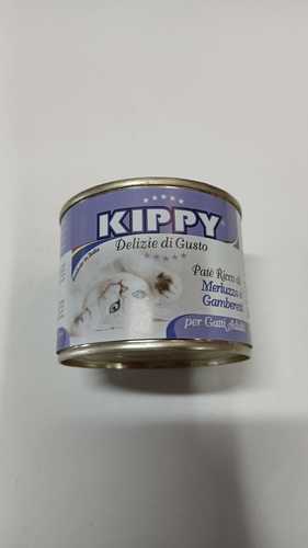 KIPPY פטה לחתולים בקלה ושרימפס אריזת שימורים 200 גרם מבצע ! קנה אחד קבל את השני מתנה.