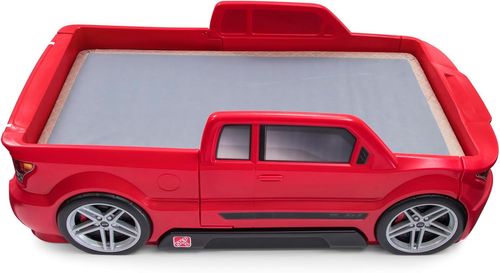 מיטת ילדים / נוער מעוצבת Turbocharged Twin Truck Bed עם מגירת אחסון ופנסי LED מאירים