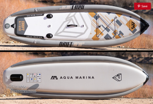 סאפ מתנפח לדייג דריפט רחב אקווה מרינה AQUA MARINA SUP DRIFT