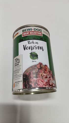 BEWI DOG מזון לכלבים 70% בשר צייד וללא דגנים אריזת שימורים של 400 גרם תוצרת גרמניה