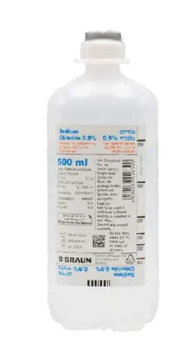 סליין סודיום כלוריד 0.9 - 500CC- נוזל בלבד 