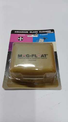 מגנט צף MAG - FLOAT לניקוי זכוכית אקווריום שנדבק לזכוכית ומאפשר ניקיון יסודי משני צדי הזכוכית באורך 9 ס