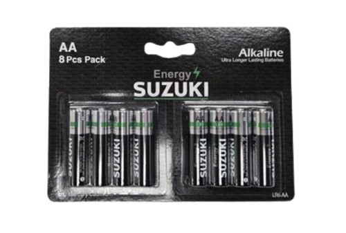 סוללות AA אלקליין SUZUKI ENERGY – מארז 8 יחידות LR6