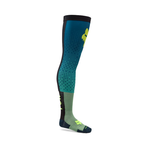 גרבי רכיבה פוקס צהוב / כחול -  FOX FLEXAIR FRACTURE KNEE BRACE SOCKS V26