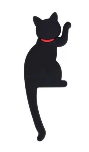מגנט למקרר בעיצוב חתול שחור